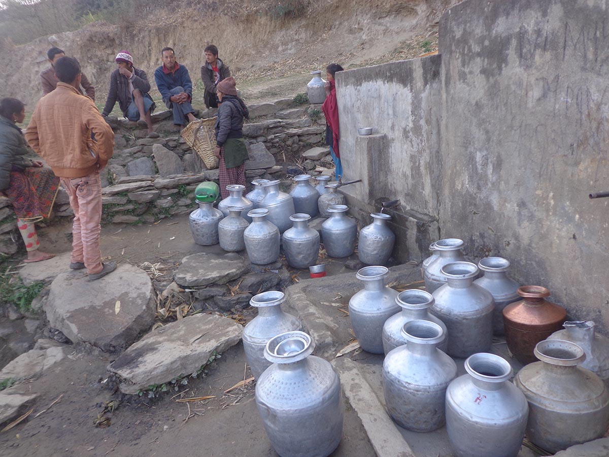 people and mountains are thirsty in eastern Nepal